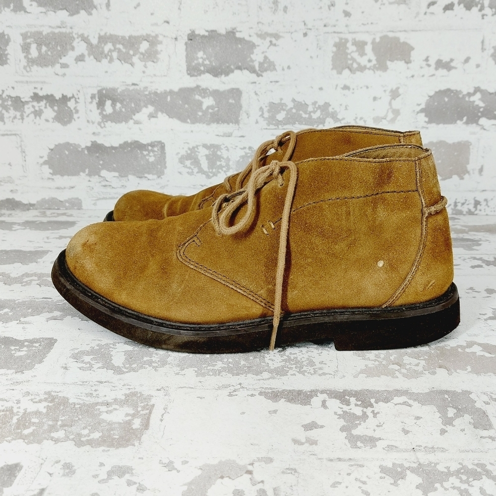 Wrangler Jeans Co Brown Suede Leather Lace Up Chukka Ankle Boots W176